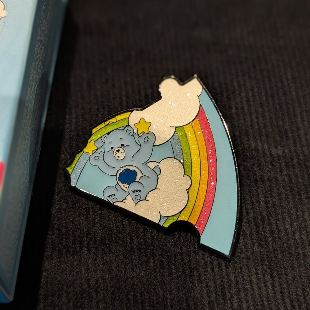 Loungefly Rainbow Puzzle Grumpy Bear Enamel Pin
